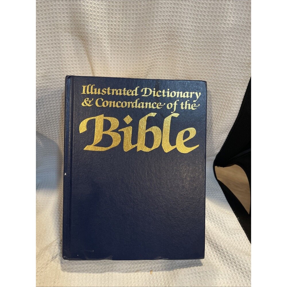 The Illustrated Dictionary and Concordance of the Bible HC Book 1986 Vtg Large